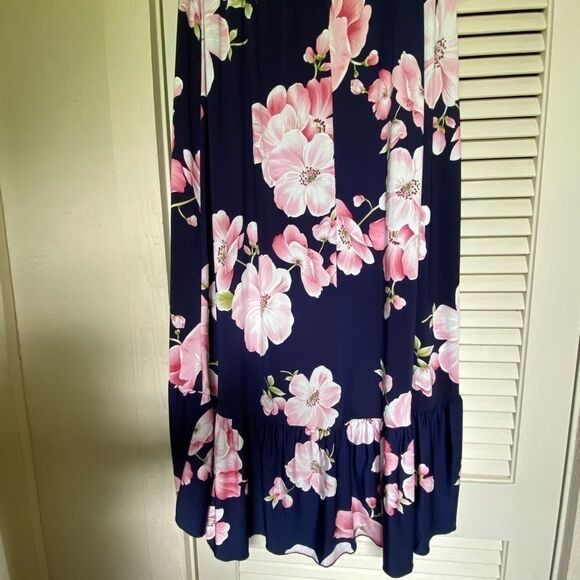 VINTAGE Emi & Joe floral ruffled high‎ low skirt - Picture 6 of 6